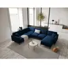Mazzini Sofas - Canapé d'angle Panoramique (Côté droit) velours Venus ...