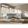 Mazzini Sofas - Canapé d'angle gauche tissu structurel Venus 4 places ...