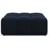 CXL by Christian Lacroix Pouf en tissu velours bleu foncé