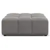 CXL by Christian Lacroix Pouf en tissu velours gris clair