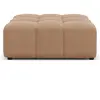 CXL by Christian Lacroix Pouf en tissu velours beige foncé