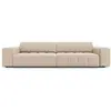 CXL by Christian Lacroix Canapé 4 places en tissu velours beige clair