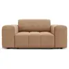 CXL by Christian Lacroix Fauteuil en tissu velours beige foncé