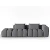 CXL by Christian Lacroix Canapé modulable gauche 3 places en tissu structurel gris