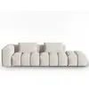CXL by Christian Lacroix Canapé modulable droit 3 places en tissu structurel beige