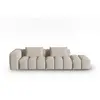 CXL by Christian Lacroix Canapé modulable droit 3 places en tissu structurel le sable