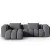 CXL by Christian Lacroix Canapé d'angle gauche modulable 3 places en tissu structurel gris