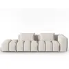 CXL by Christian Lacroix Canapé modulable gauche 3 places en tissu structurel beige