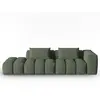CXL by Christian Lacroix Canapé modulable gauche 3 places en tissu structurel vert olive foncé