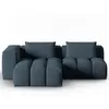 CXL by Christian Lacroix Canapé d'angle gauche modulable 3 places tissu structurel bleu foncé
