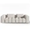 CXL by Christian Lacroix Canapé modulable 3 places en tissu structurel beige