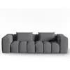 CXL by Christian Lacroix Canapé modulable 3 places en tissu structurel gris