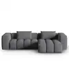 CXL by Christian Lacroix Canapé d'angle droit modulable 3 places en tissu structurel gris