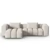 CXL by Christian Lacroix Canapé d'angle gauche modulable 3 places en tissu structurel beige
