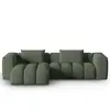 CXL by Christian Lacroix Canapé d'angle modulable 3 places tissu structurel vert olive foncé