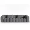 CXL by Christian Lacroix Canapé modulable 5 places en tissu structurel gris