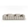 CXL by Christian Lacroix Canapé modulable 5 places en tissu structurel le sable