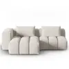 CXL by Christian Lacroix Canapé d'angle gauche modulable 3 places en tissu structurel beige