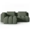 CXL by Christian Lacroix Canapé d'angle modulable 3 places tissu structurel vert olive foncé