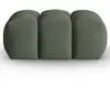 CXL by Christian Lacroix Pouf en tissu structurel vert olive foncé