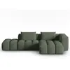 CXL by Christian Lacroix Canapé d'angle modulable 4 places tissu structurel vert olive foncé