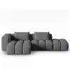 CXL by Christian Lacroix Canapé d'angle gauche modulable 4 places en tissu structurel gris