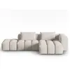 CXL by Christian Lacroix Canapé d'angle droit modulable 4 places en tissu structurel beige