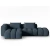 CXL by Christian Lacroix Canapé d'angle gauche modulable 4 places tissu structurel bleu foncé