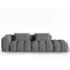 CXL by Christian Lacroix Canapé modulable droit 3 places en tissu structurel gris