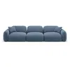 CXL by Christian Lacroix Canapé modulable 4 places en velours blue jeans