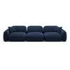 CXL by Christian Lacroix Canapé modulable 4 places en velours bleu foncé