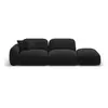 CXL by Christian Lacroix Canapé modulable droit 3 places en velours anthracite