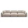 CXL by Christian Lacroix Canapé modulable 4 places en velours beige foncé