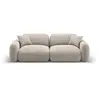 CXL by Christian Lacroix Canapé modulable 3 places en velours beige foncé