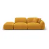 CXL by Christian Lacroix Canapé modulable gauche 3 places en velours moutarde