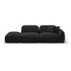 CXL by Christian Lacroix Canapé modulable gauche 3 places en velours anthracite