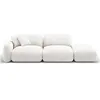CXL by Christian Lacroix Canapé modulable droit 3 places en velours ivoire