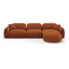 CXL by Christian Lacroix Canapé d'angle droit modulable 4 places en velours terracotta