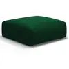 Maison Héritage - Pouf Velours Clau vert bouteille - 100x80x36 cm T.U