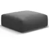 Maison Héritage - Pouf Velours Clau gris foncé - 100x80x36 cm T.U