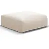 Maison Héritage - Pouf Velours Clau beige - 100x80x36 cm T.U