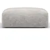 Maison Héritage - Pouf Clau gris clair - 100x80x36 cm T.U