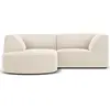 CXL by Christian Lacroix Canapé D'Angle Gauche 3 places en Velours Beige