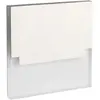 Kanlux Applique led escalier Carré 0,8W DC12V Acier inoxydable sabik - Blanc Chaud 3000K