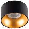 Kanlux Support de Spot Encastrable Rond Mini RITI GU10 Noir et Or