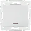 KANLUX Interrupteur Encastrable Simple avec Témoin led logi Blanc