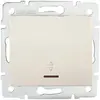 Interrupteur Encastrable Va-et-vient Simple Avec Témoin Led Logi Crème
