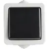 Kanlux - Interrupteur Va-et-Vient Simple Étanche tekno Noir