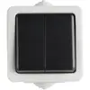 KANLUX Interrupteur Va-et-Vient Double Étanche tekno Noir