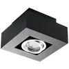Kanlux - Support de spot saillie carré noir orientable
